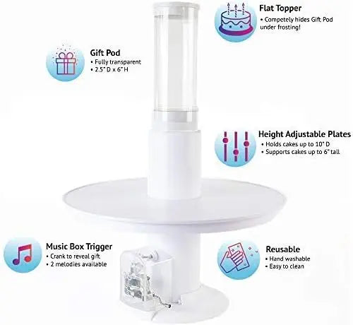 Surprise Pop-Up Cake Stand with Hidden Gift Capsule Homezys