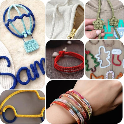 Quick Knitting Machine for I-Cord — Fast I-Cord Maker with Perfect Tension Homezys