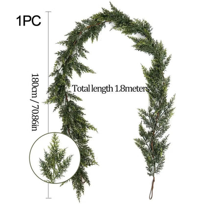 Garland of Rubber Leaves — Natural Warmth and Long-lasting Charm Homezys