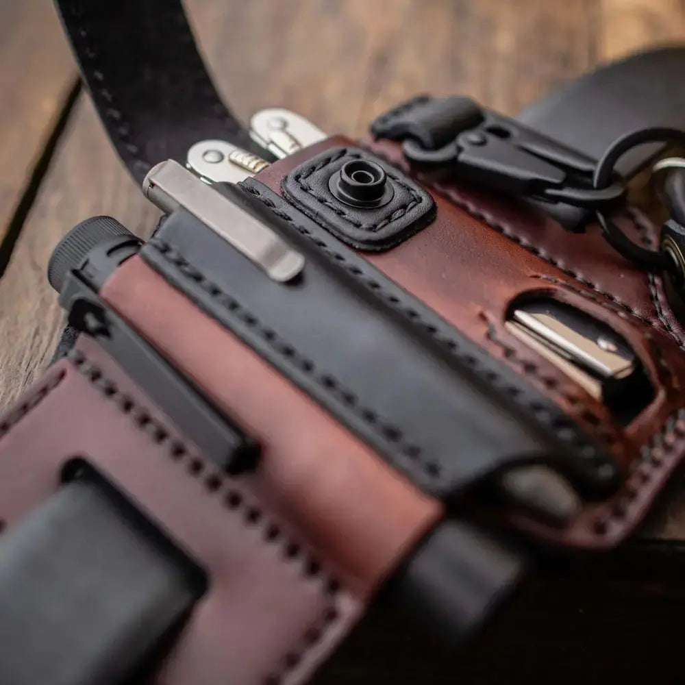 🎁Cowhide Leather Owl Buckle Tactical Multifunctional Belt Cover Zorenza