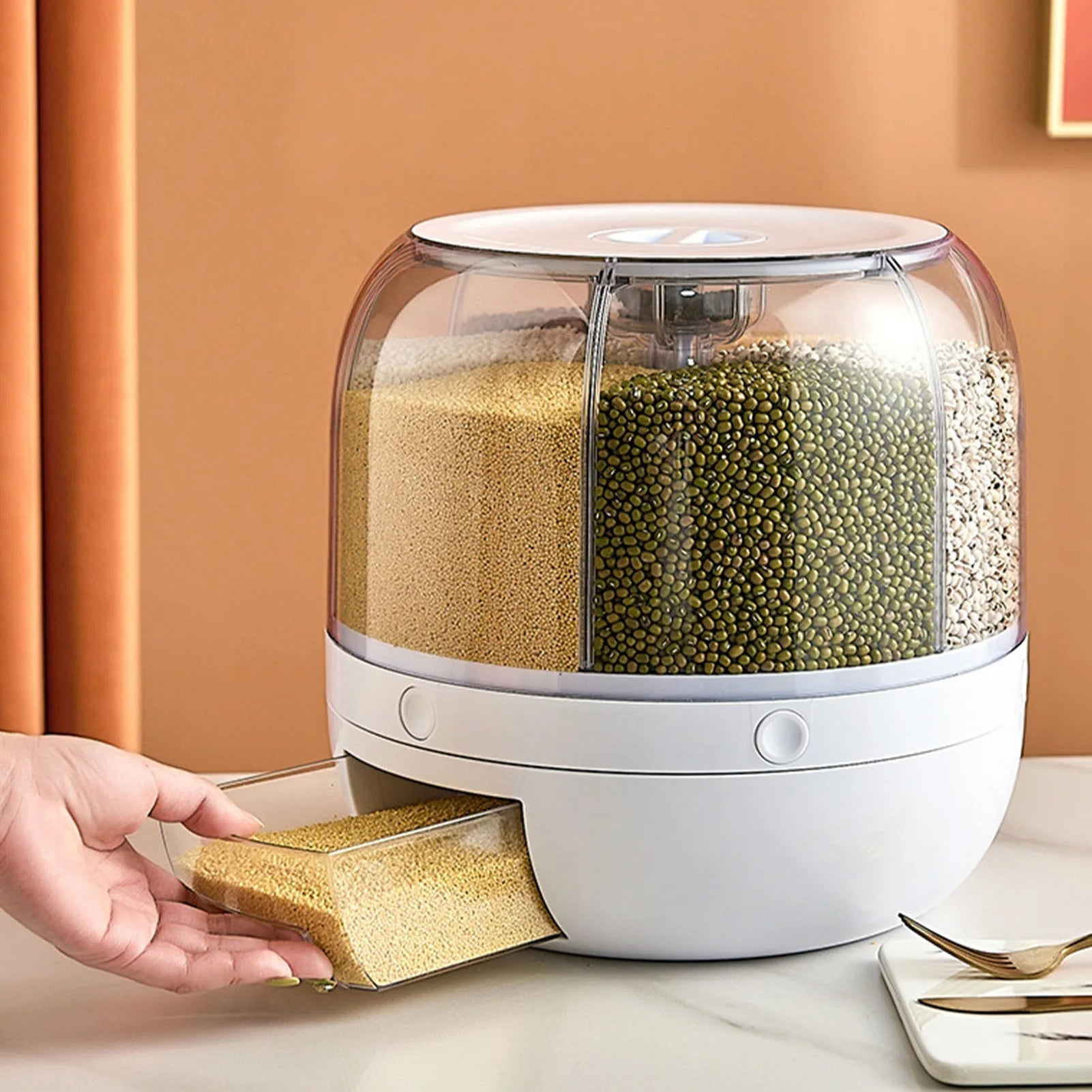 Rotatable Storage Tower — Freshness and Order Under Control Homezys
