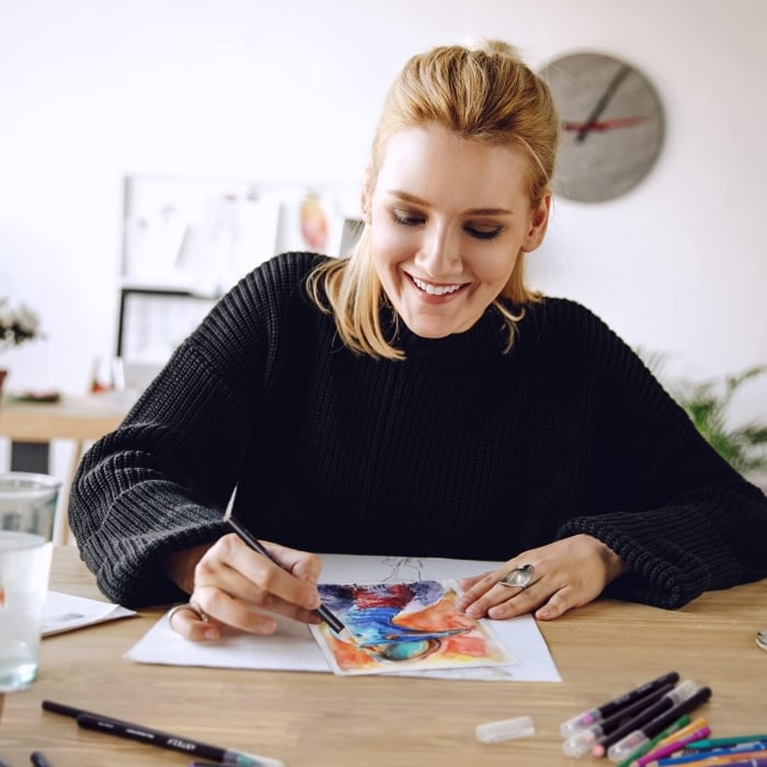 Elegant Watercolor Brush Set – Creative Painting Made Easy Homezys