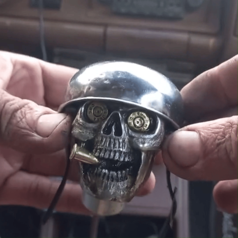 Skull Soldier Gear Shift Knob Made of Chrome Alloy Homezys