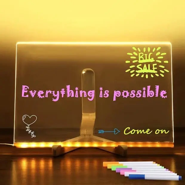 ✨LED Note Board with Colors🎨 Zorenza