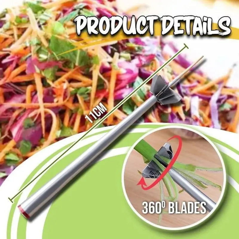 Stainless Steel Veg Stem Cutter for Uniform Strips Homezys