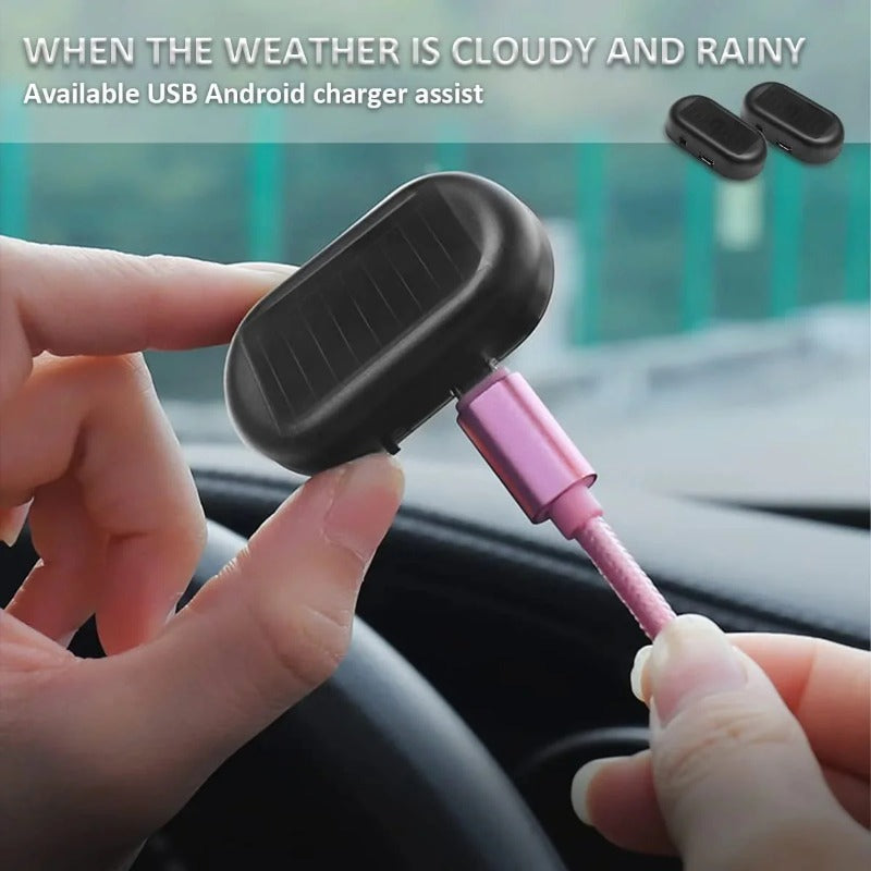 Solar-Powered Dummy Car Alarm Light Mivoza Deutschland