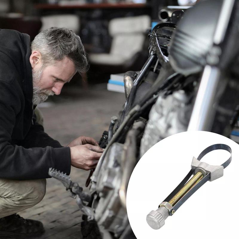 Adjustable Oil Filter Strap Wrench — Durable Tool for 60-120 mm Filters Homezys