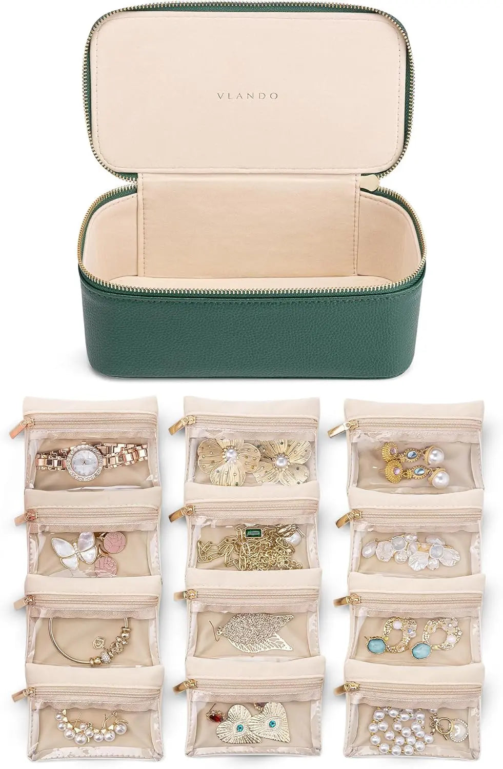 Jewelry Box with Transparent Compartments – Store Neatly and Safely Homezys