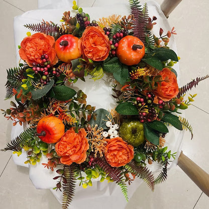 Herbstkranz mit Blumen & Kürbis — Wärmt Herz & heißt Gäste willkommen Mivoza Deutschland