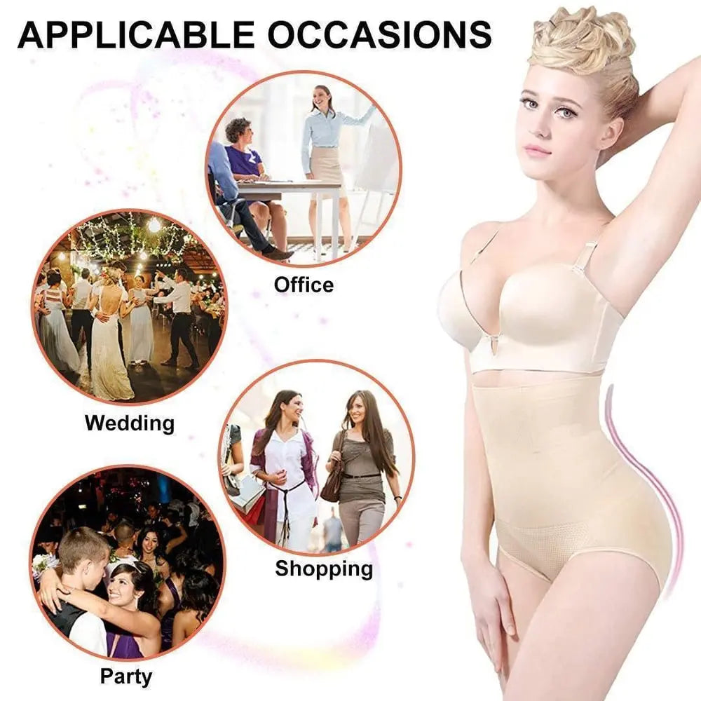 High Waist Tummy Control Shapewear Panties Zorenza