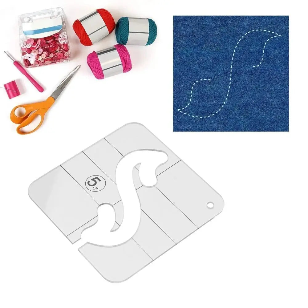 Free-Motion Garment Ruler Set (11 PCS)+ Foot attachment Zorenza