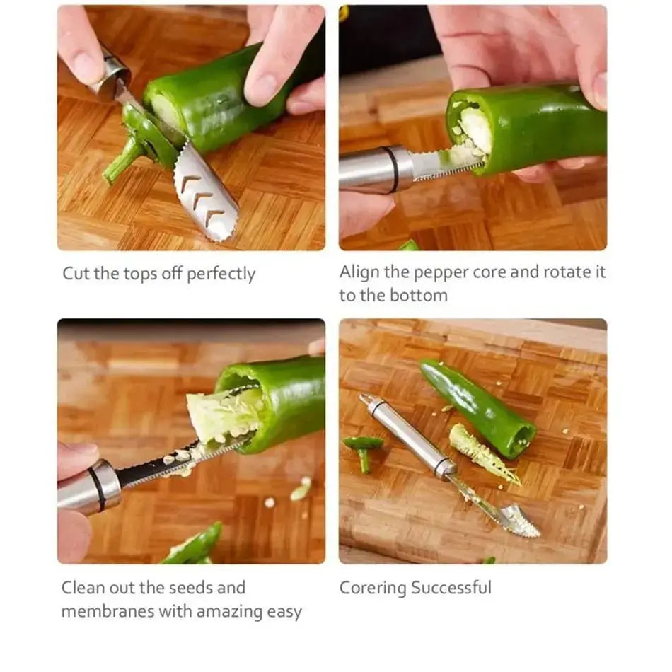 Pepper Seed Corer Remover Zorenza