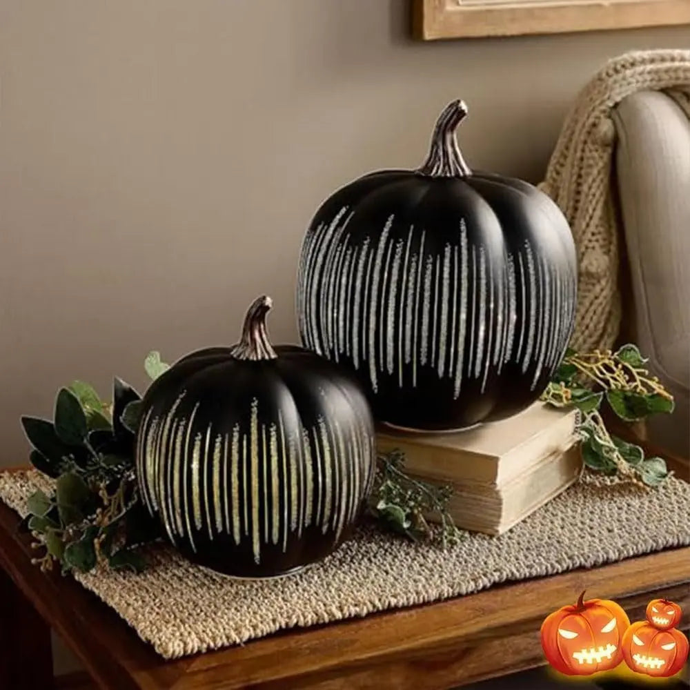 Glowing Pumpkins with Starlight – Decorative Autumn Accent with Timer Homezys