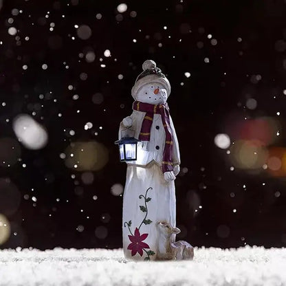 Deko Schneemann mit Laterne — Warmes Willkommen in der Winterzeit Mivoza Deutschland
