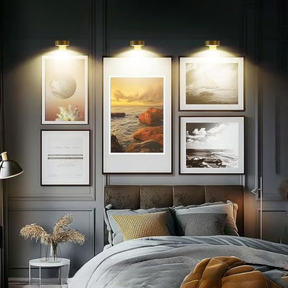 Buy 1  Get 1 FREE | Magnetic LED Wall Light – Wireless, Elegant Lighting for Art Displays Homezys