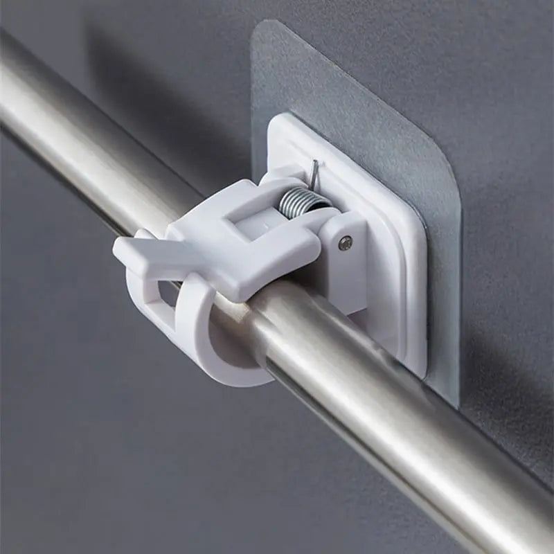 Nail-Free Adjustable Curtain Rod Hooks(Set of 2) Zorenza