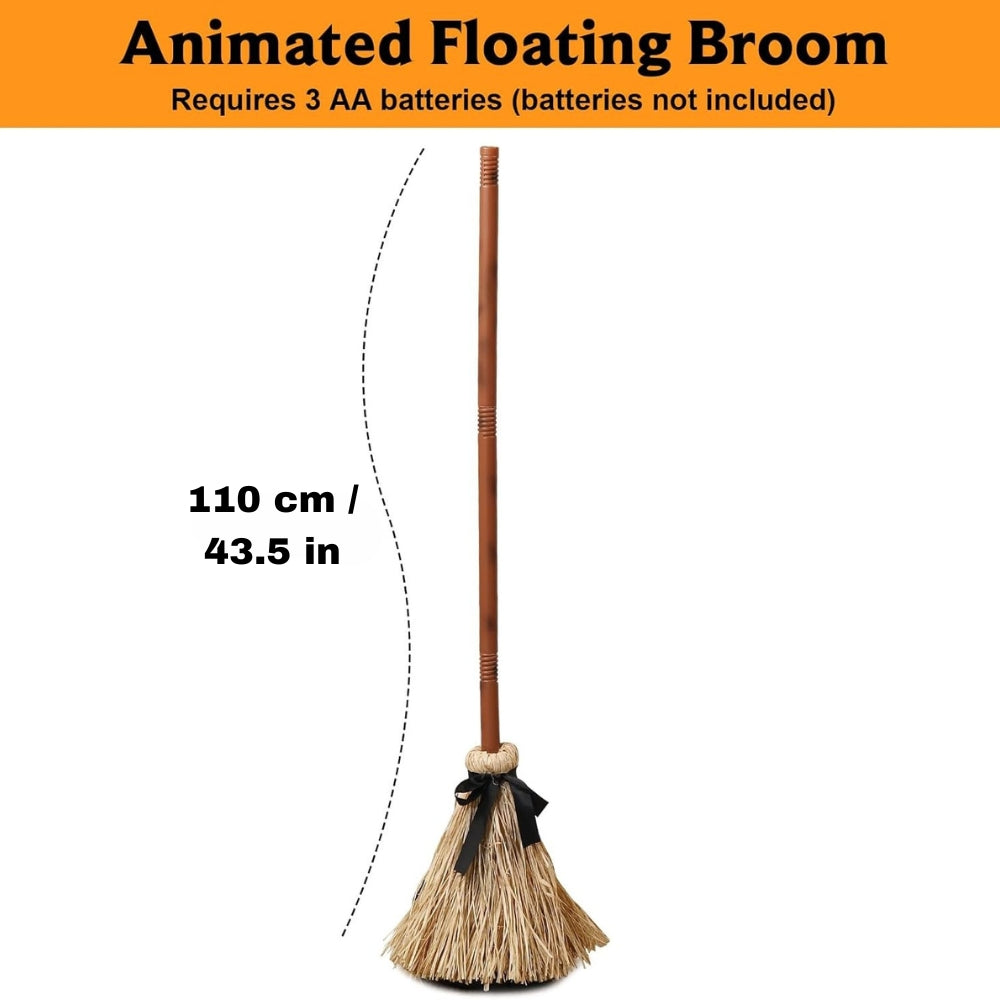 Floating witch’s broom – Moves and dances with sound and touch Homezys