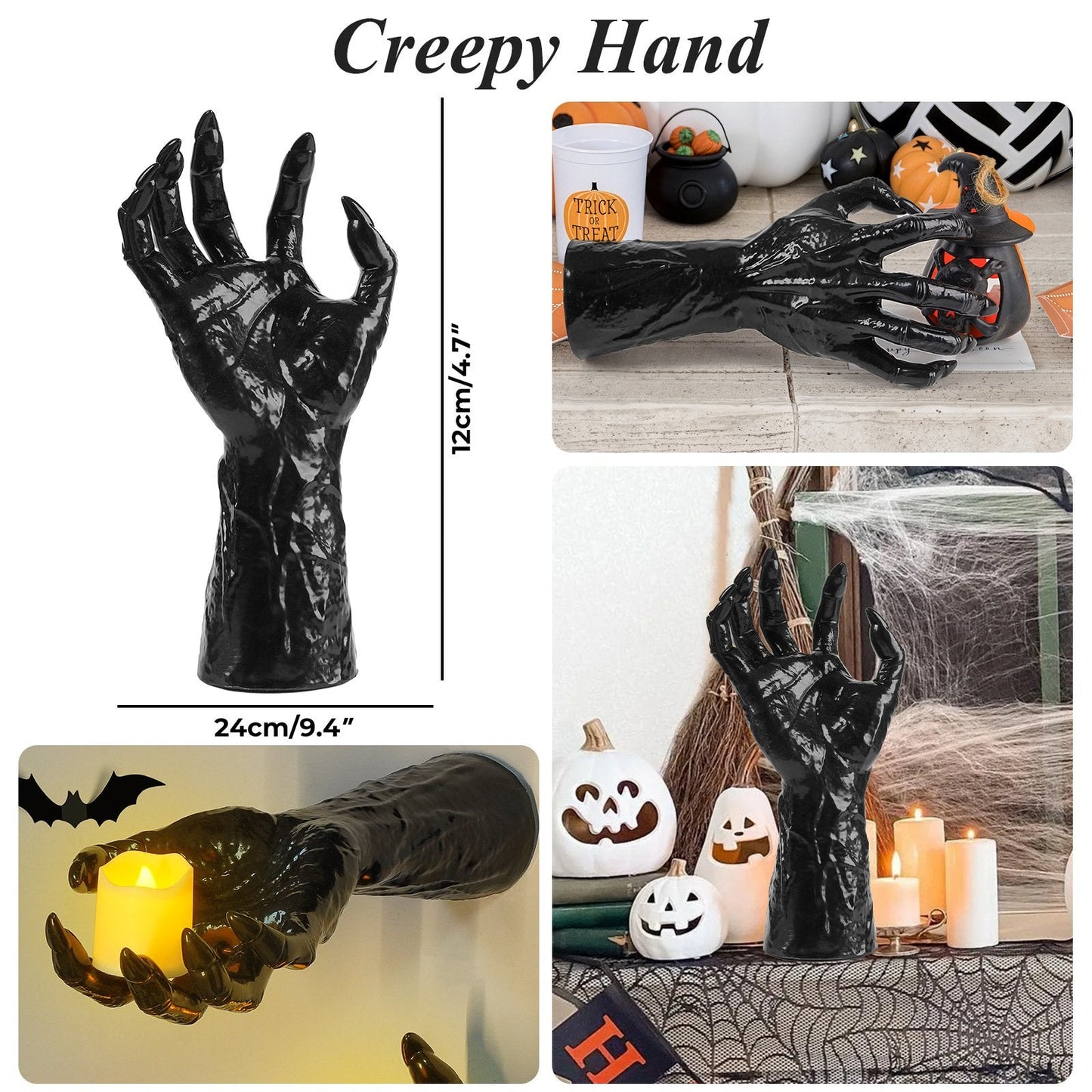 🎃👻Halloween Creepy Wall Mounted Reaching Hands - 3-Pack Decorations(1:1 reproduction) Mivoza Deutschland