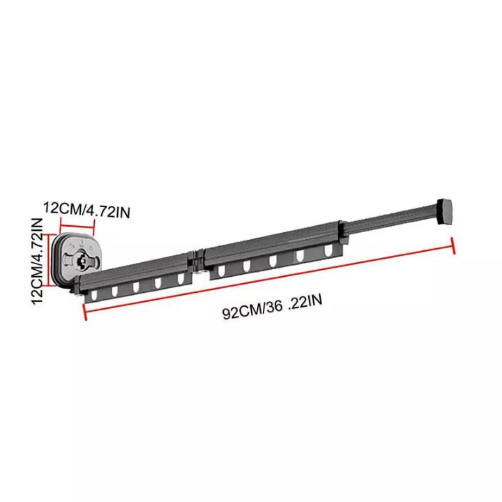 Space-Saving Wall-Mounted Clothes Dryer – Foldable & Suction Cup Installation Homezys
