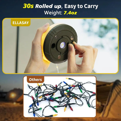 4-in-1 camping light with RGB fairy lights & power bank Mivoza Germany