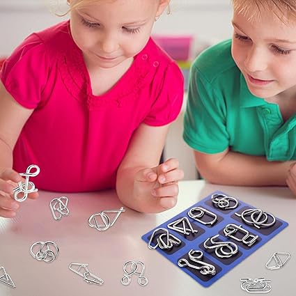 Metal Wire Puzzle Game Set – Durable Educational Wire Puzzles Homezys