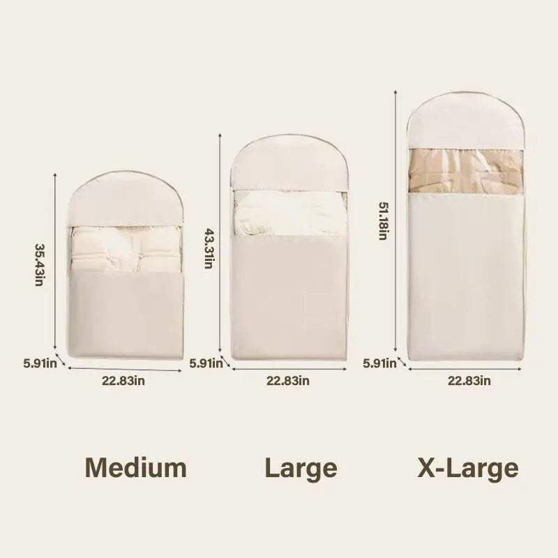 🔥2025 Space Saving Hanging Garment Bag with Self Compression Zipper Zorenza