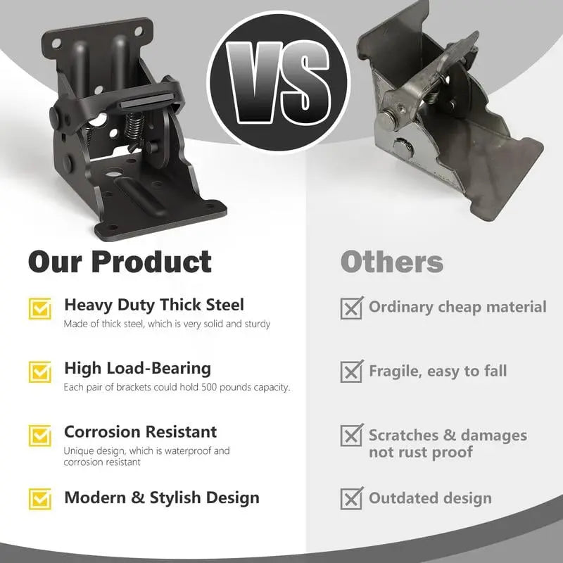 Foldable Steel Table Leg Bracket Homezys