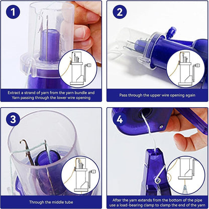 Quick Knitting Machine for I-Cord — Fast I-Cord Maker with Perfect Tension Homezys
