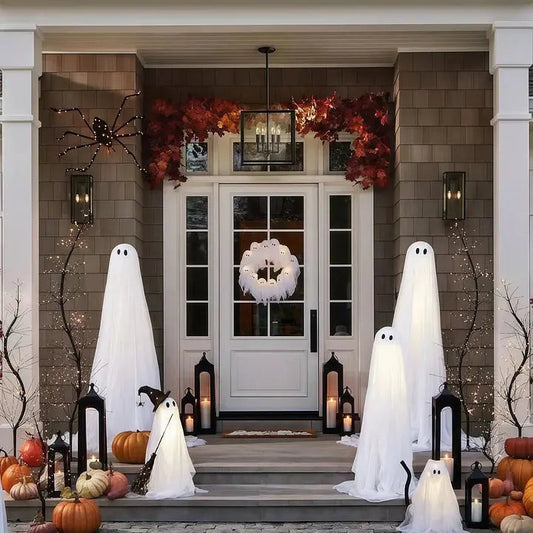 Halloween Decoration Wreath — Mysterious Ghostly Glow for Atmosphere Homezys