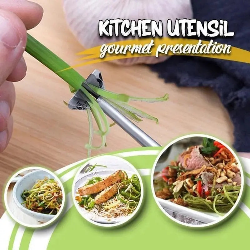 Stainless Steel Veg Stem Cutter for Uniform Strips Homezys