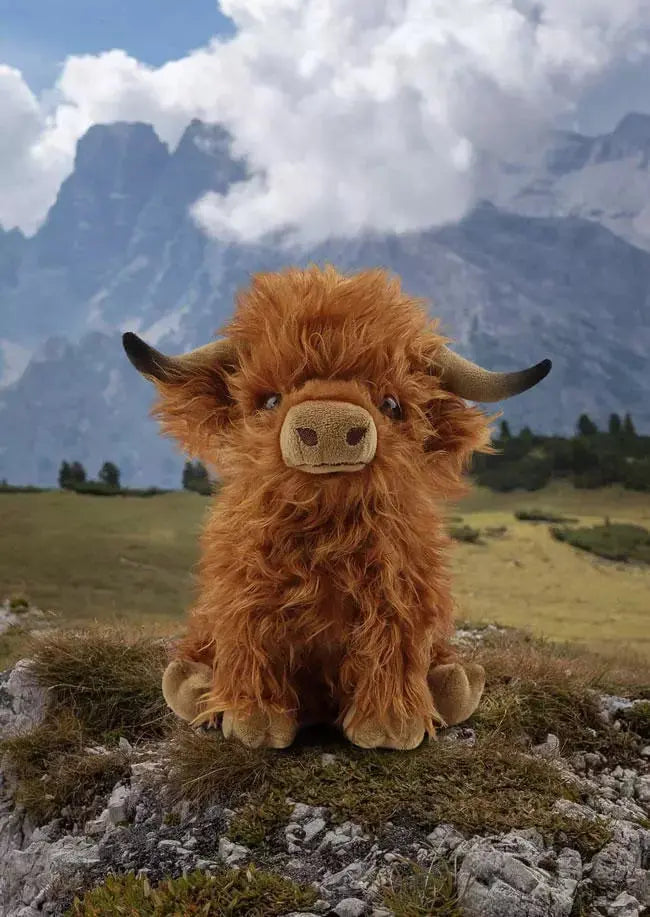 🐂Eco-Friendly Scottish Highland Cow Soft Plush Toy Zorenza