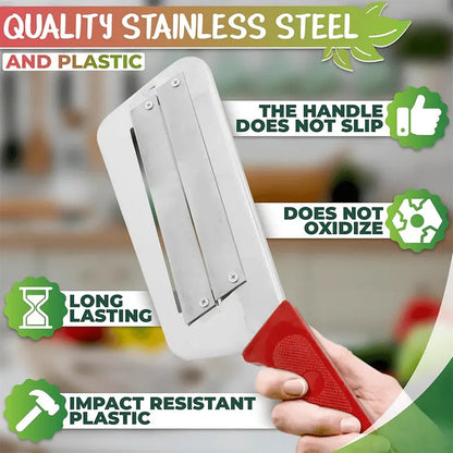 Stainless Steel Chopping Knife – Ideal for Coleslaw & Vegetable Preparation Homezys