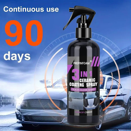 3-in-1 High Protection Nano Ceramic Car Sealant Spray – with Graphene technology Homezys
