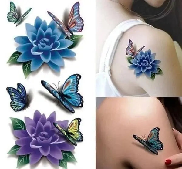 ❤️ Trendy 3D Tattoo Stickers 50 PCS Zorenza