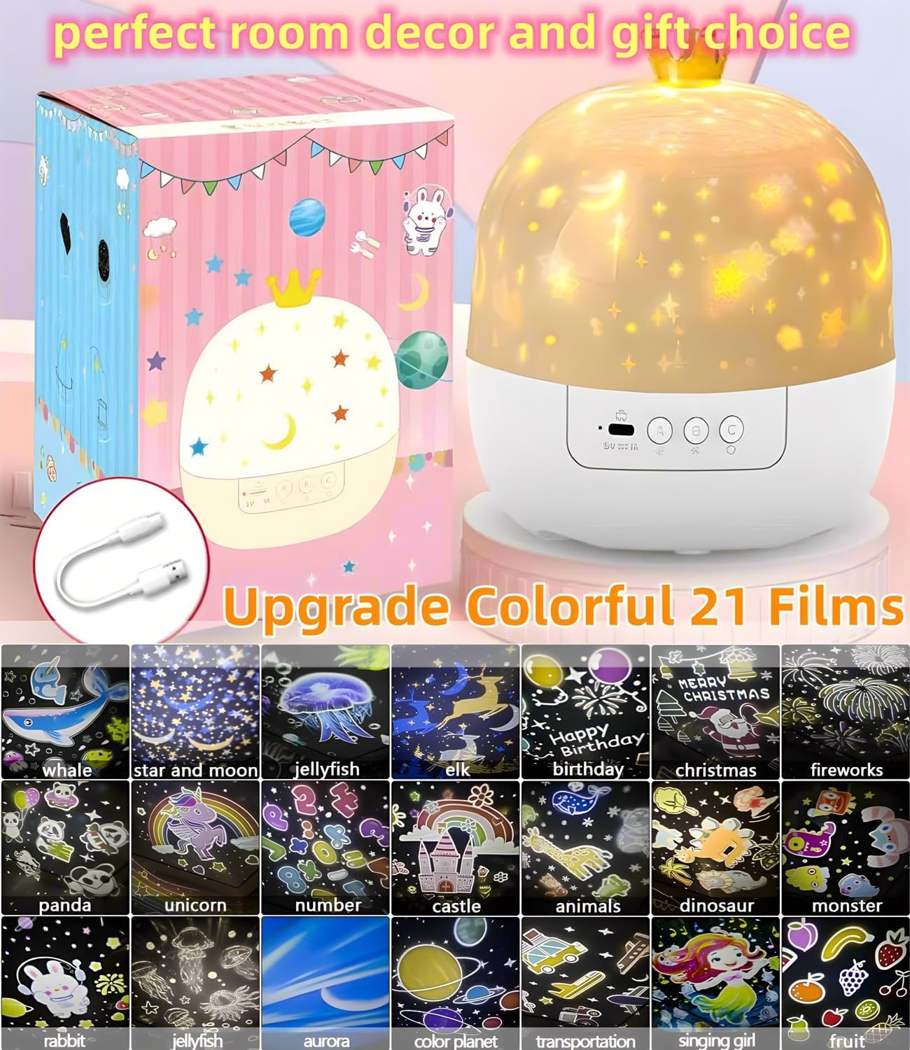 StarGlow™ — Dual Magic Star Projector & Night Light Homezys