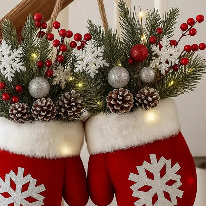 🔥Twinkling Christmas Mitten Wreath Mivoza Deutschland