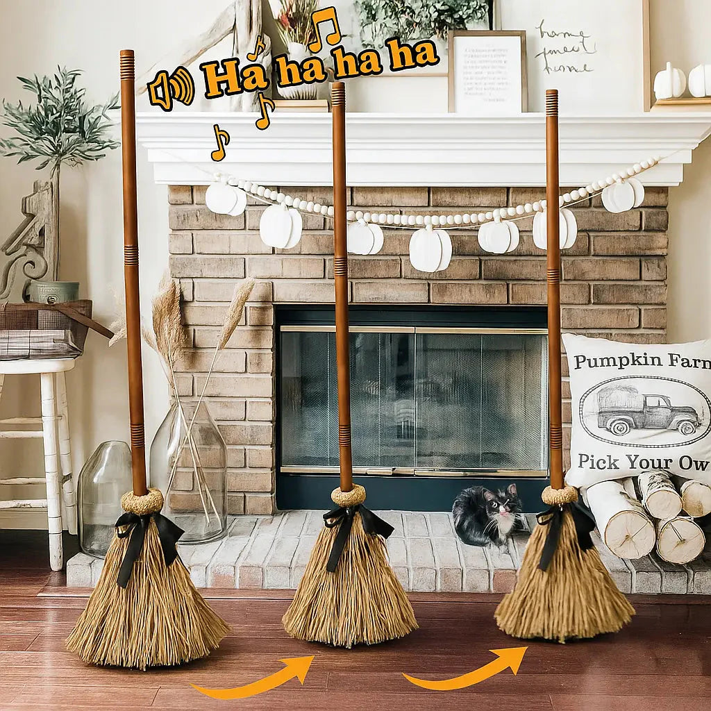 Floating witch’s broom – Moves and dances with sound and touch Homezys