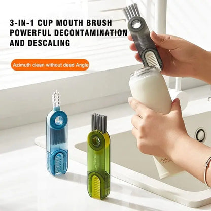 1+1 FREE | 3-in-1 Multifunction Cleaning Brush - For bottles, lids & hard-to-reach places Mivoza Germany
