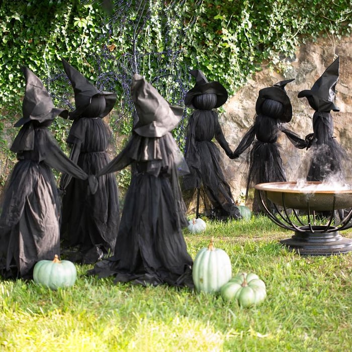Halloween Witch Garden Stake – Outdoor Water Decor Homezys