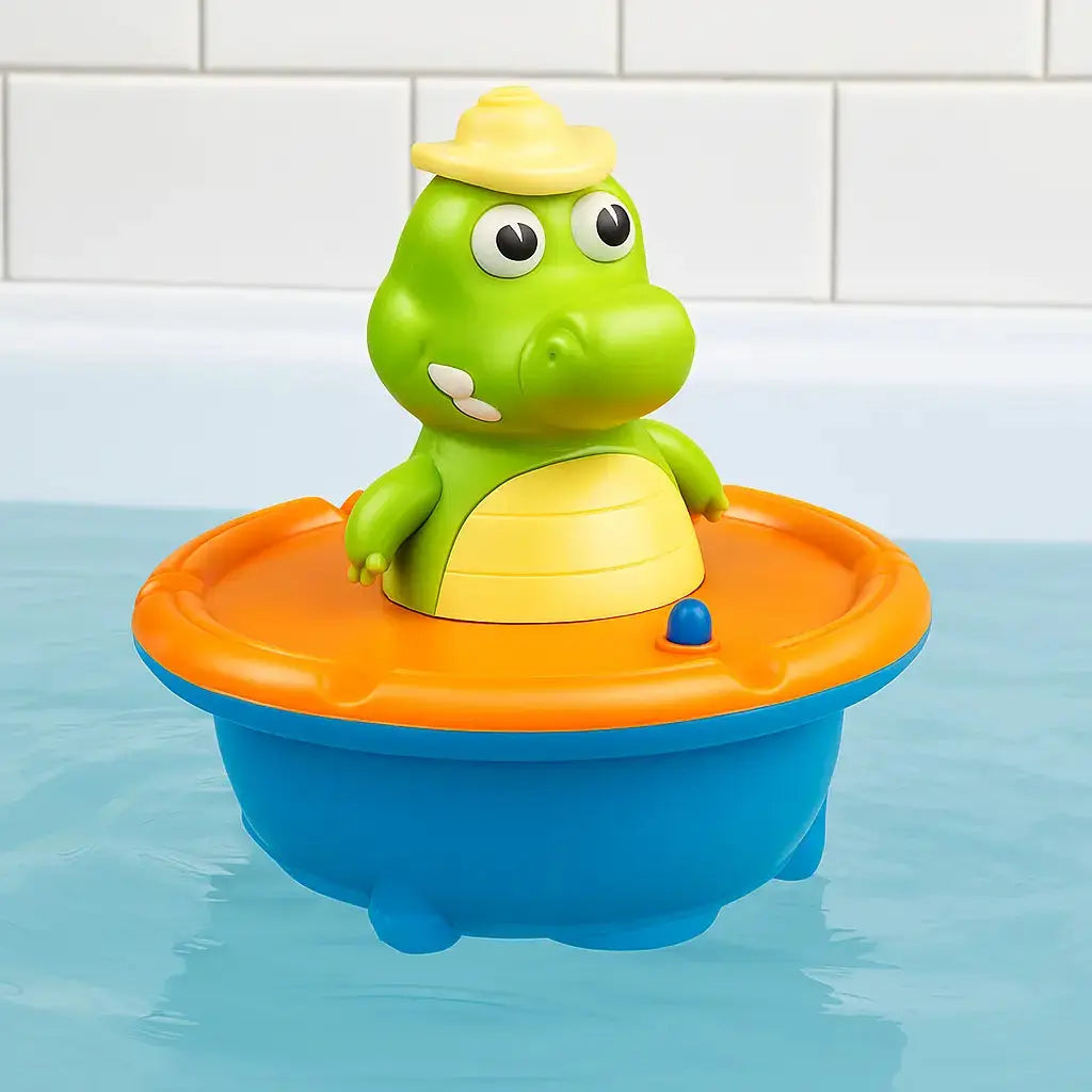 LED Bath Fountain "Crocodile" – With Interchangeable Nozzles & Light Effect Homezys