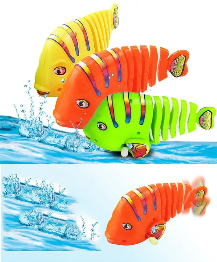 🐟Plastic Wind-Up Wiggle Fish Toys Zorenza