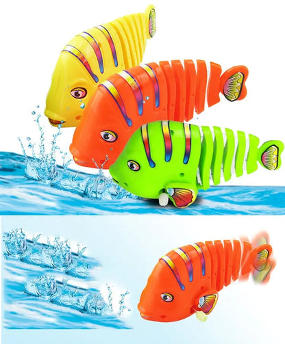 🐟Plastic Wind-Up Wiggle Fish Toys Zorenza