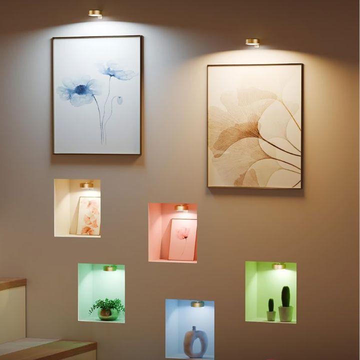Buy 1  Get 1 FREE | Magnetic LED Wall Light – Wireless, Elegant Lighting for Art Displays Homezys