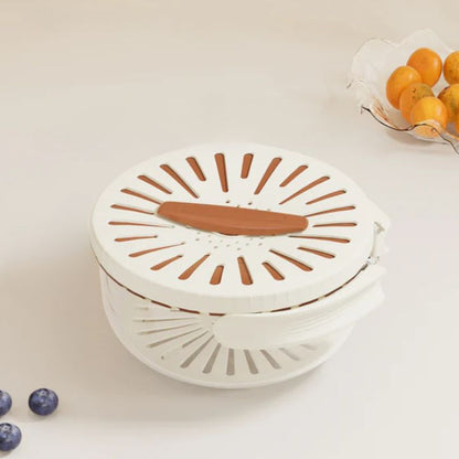Dual-Purpose Draining Basket – Drain, Rinse & Store in One Homezys