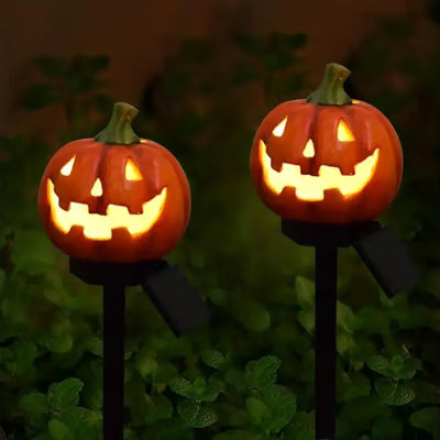 Solar Pumpkin Lantern — Outdoor Halloween Decoration with Warm Glow Homezys