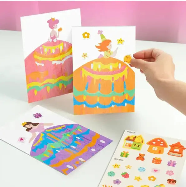 Squeegee Art Paint Kit – 35 Pieces Kids Dot Color Scratch Set Mivoza Deutschland