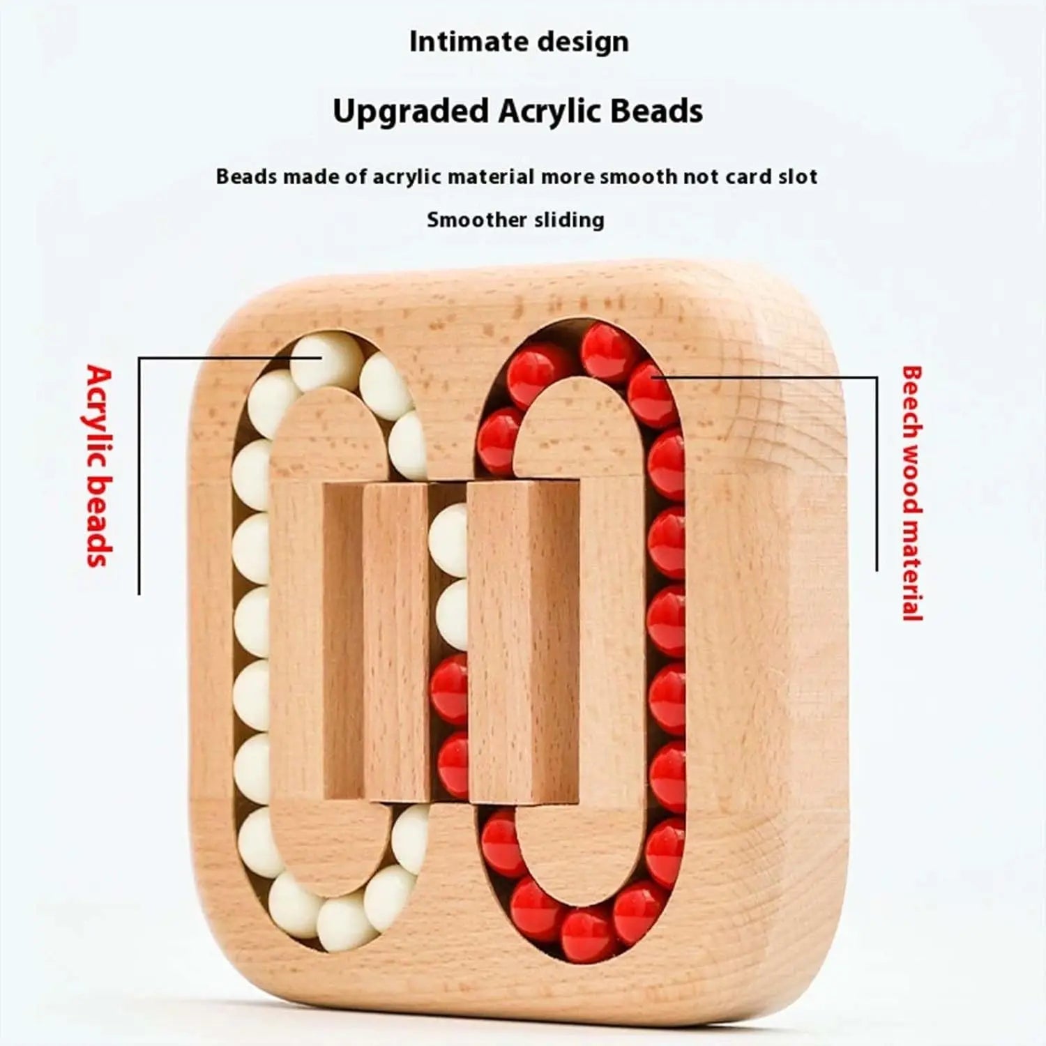 Handheld Wooden Maze Bean Puzzle - Calm Your Mind, Sharpen Focus Homezys