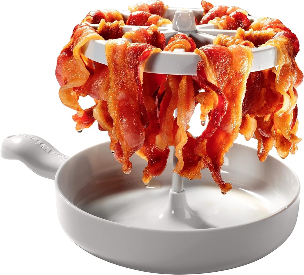 Microwave Bacon Cooker – Crispy Bacon with Fat Drainage Homezys