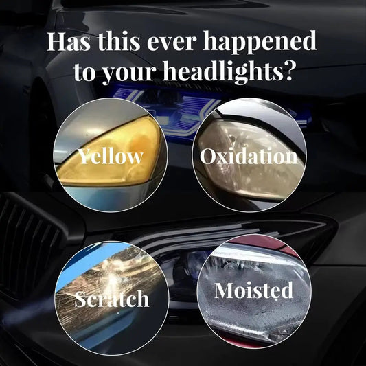 Headlight Restoration Spray – Solution for Dull, Yellowed, or Cloudy Car Headlights Homezys