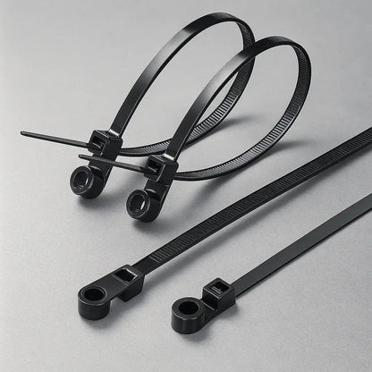 Self-locking cable ties with screw hole – tensile strength up to 22 kg Homezys